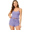 thumbnail image 1 of DARING DIVA Women's Spaghetti Strap Pajama Sets XS Light Purple, 1 of 6