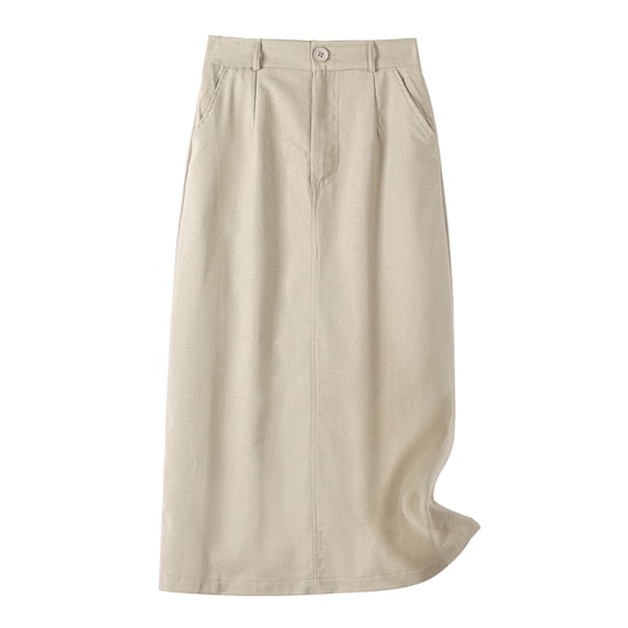 DARING DIVA Women's Spring Summer Skirt Medium Beige