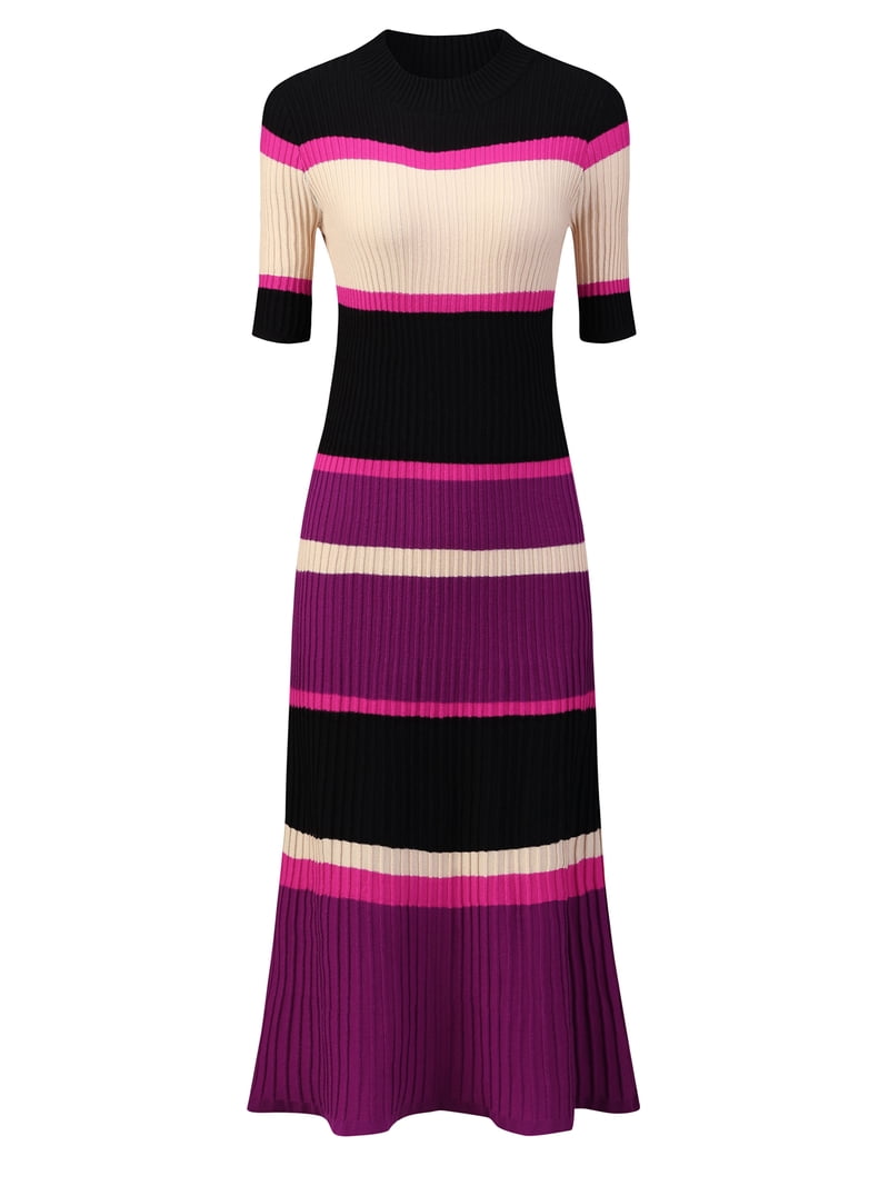 hot pink striped dress Hot Pink Striped Cap Sleeve Dress *FINAL SALE*