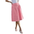 thumbnail image 1 of DARING DIVA Women's Summer Retro Below Knee Length Flared Skirts X-Small Red, 1 of 6