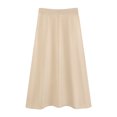 thumbnail image 1 of DARING DIVA Women's Sweater A Line Elastic High Waist Stretchy Midi Skirt S Apricot, 1 of 8