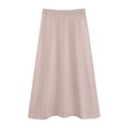 thumbnail image 1 of DARING DIVA Women's Sweater A Line Elastic High Waist Stretchy Midi Skirt Small Khaki, 1 of 7