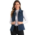 thumbnail image 1 of DARING DIVA Women's Travel Vest with Pockets Sleeveless Cargo Utility Vest S Navy Blue, 1 of 6