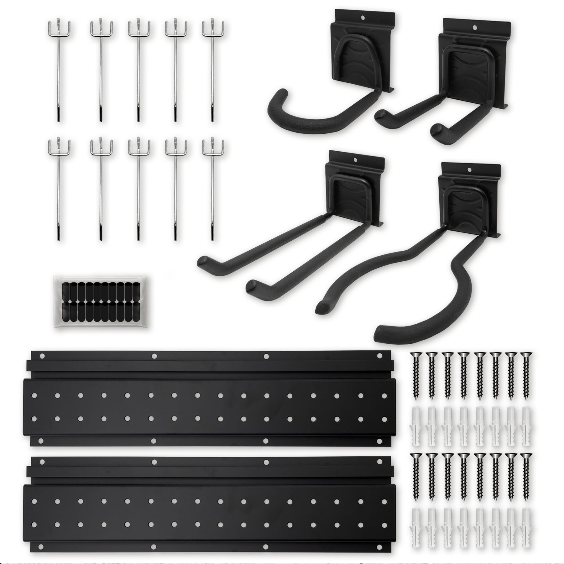DARK DUCK 16PC Garage Organization Tool Storage Utility Rack, Heavy ...