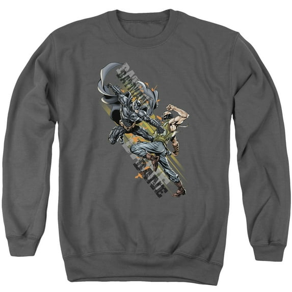 DARK KNIGHT RISES/ATTACK - ADULT CREWNECK SWEATSHIRT - CHARCOAL - XL