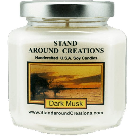 DARK MUSK HEX 6-OZ. ALL NATURAL SOY CANDLE