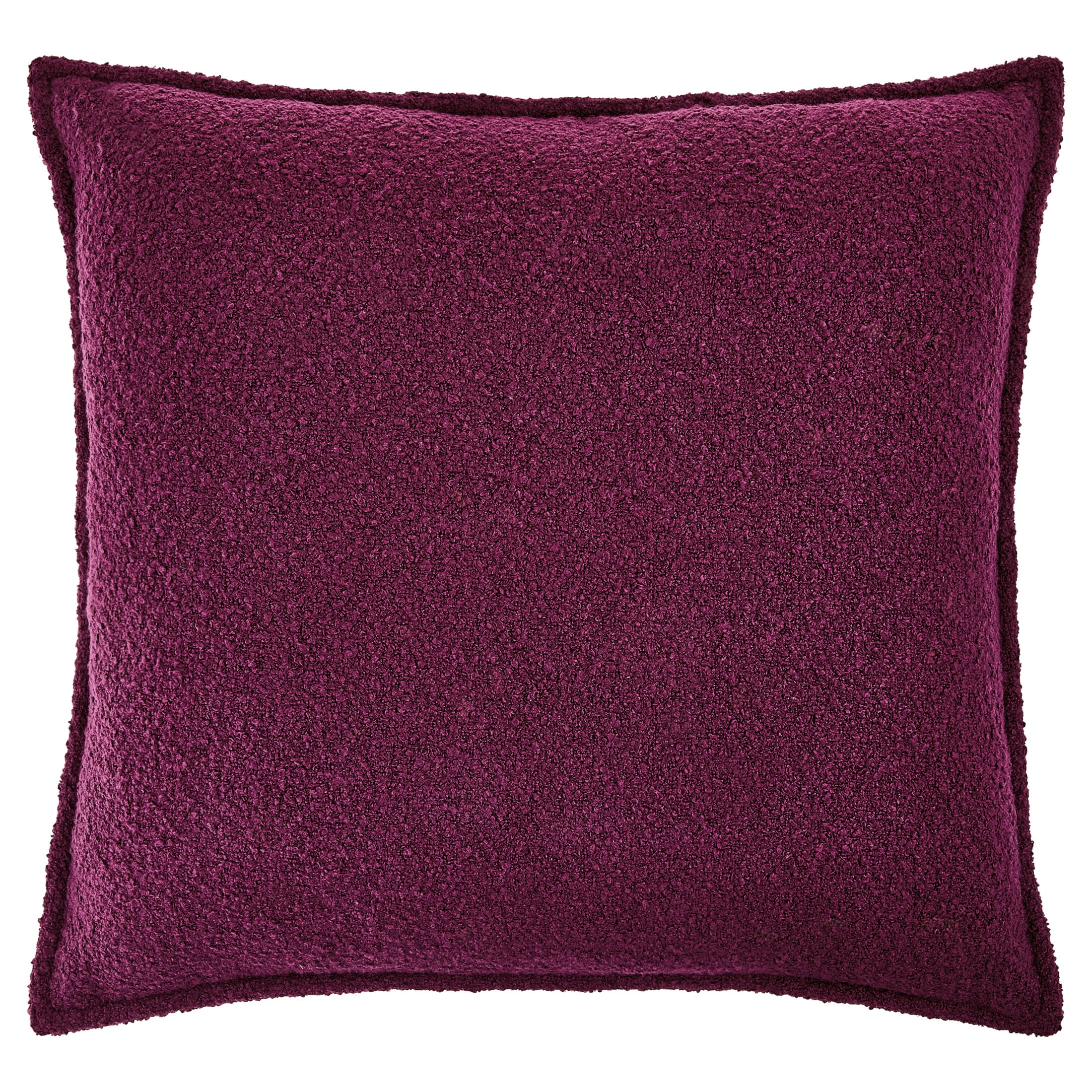 Mainstays 22" x 22" Dark Pink Boucle Decorative Pillow