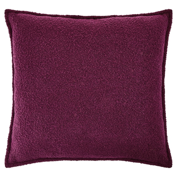 Mainstays 22" x 22" Dark Pink Boucle Decorative Pillow