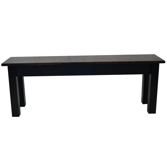 DARK WALNUT & BLACK BENCH-24