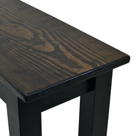 DARK WALNUT & BLACK BENCH-60