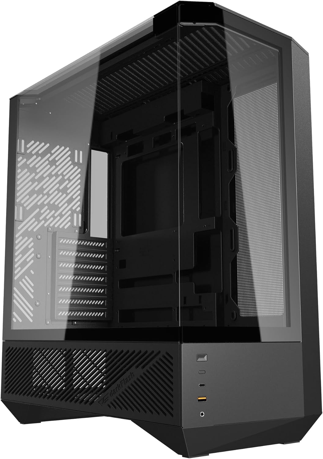 DARKFLASH DF-DY460-BK-NF COMPUTER CASE, Black