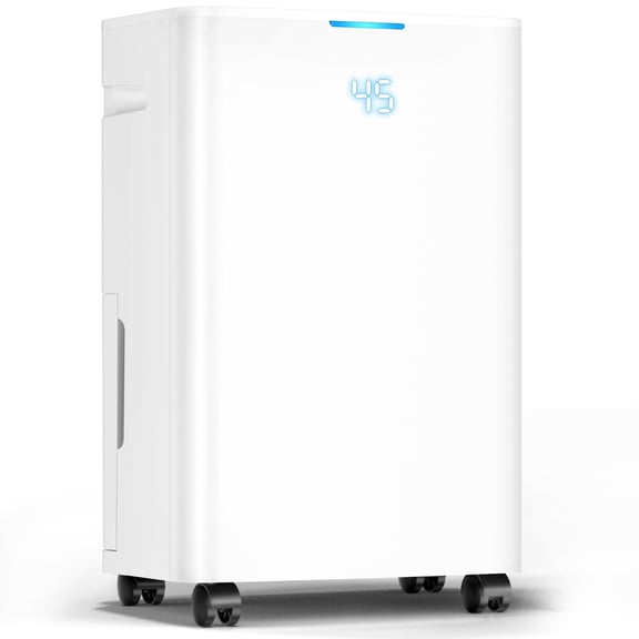 DARKIRON 80 Pint Dehumidifier for Home, 4500 Sq.Ft with Drain Hose, Humidity Control and Auto Shut-off, Quiet Smart Compressor for Home, Garage and Large Rooms