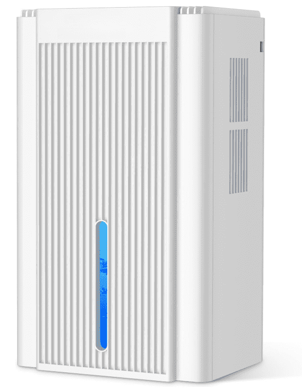 DARKIRON Dehumidifier,  Dehumidifier for Home, 1000 Sq.Ft Quiet Dehumidifier with Auto Shut Off & 7 Color Ambient Light, Ideal for Livingroom Bedroom Basement (White)
