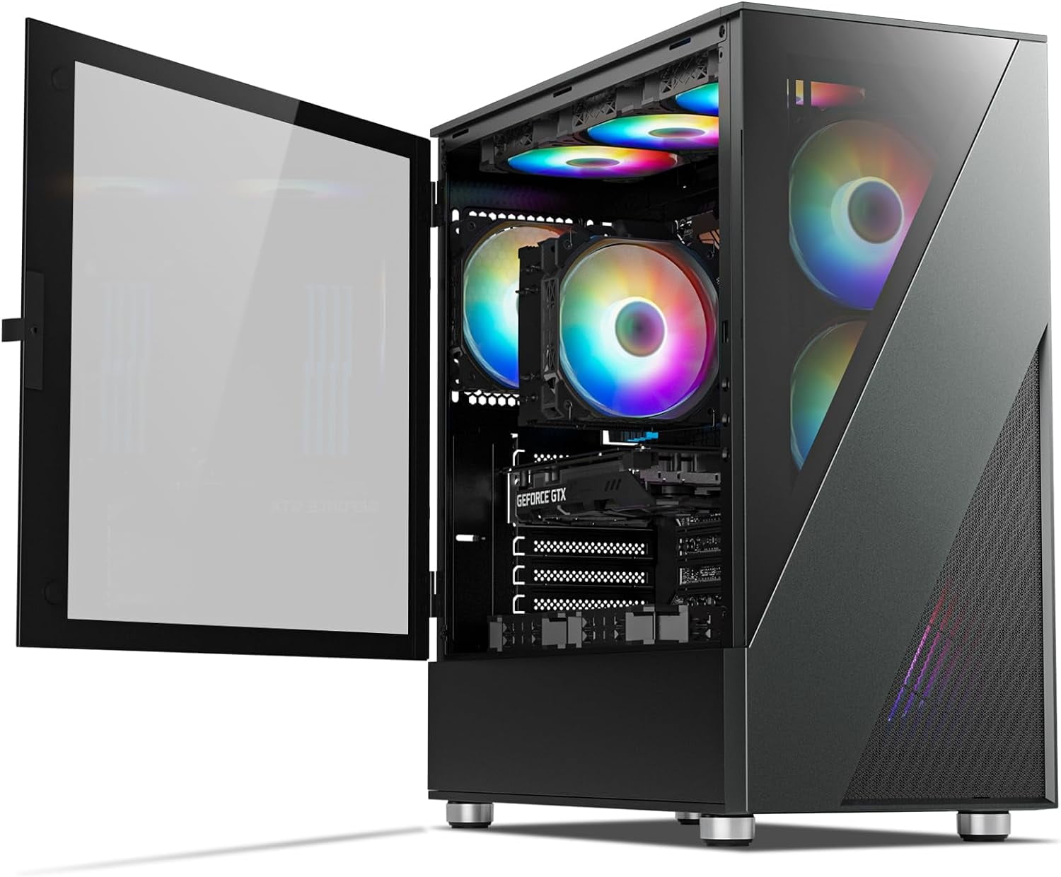 Darkrock Pc Case DARKROCK EC2 Black ATX Mid Tower PC Case - Type-C ...