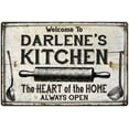 thumbnail image 1 of DARLENE'S Kitchen Farmhouse Sign 8 x 12 Matte Finish Metal 108120033160, 1 of 1