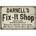 thumbnail image 1 of DARNELL'S Fix-It Shop Sign Grandpa Dad Wall Decor 16 x 24 Matte Finish Metal 116240006479, 1 of 1