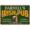 thumbnail image 1 of DARNELL'S Irish Pub Beer Metal Sign Bar Decor 8x12 208120013479, 1 of 1