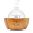 thumbnail image 1 of DAROMA Glass Essential Oil Diffuser, 200ml Real Wood Base, The 2022 Upgrade. Ultrasonic Aromatherapy Scent Air Nebulizing Room Humidifier Home Office Gift, 1 of 8