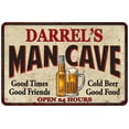 thumbnail image 1 of DARREL'S Man Cave Sign 8 x 12 High Gloss Metal 208120011450, 1 of 1