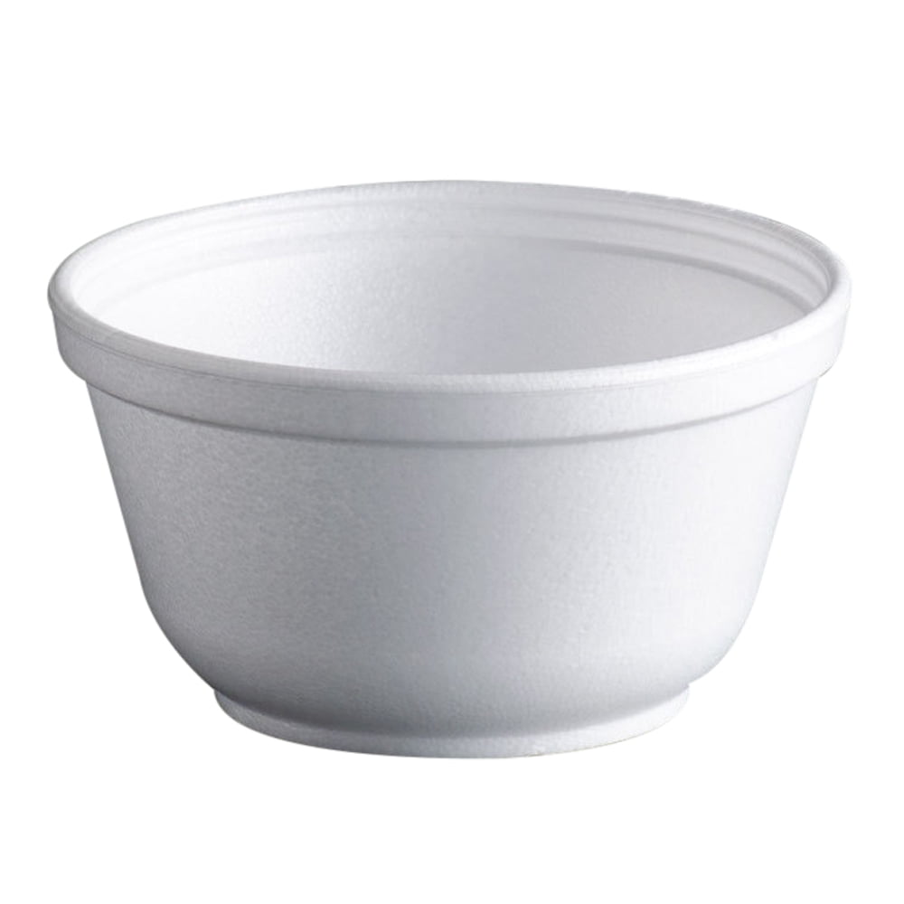 DART 10B20 Foam Bowls 10 Ounces White Round, 1,000 per Case