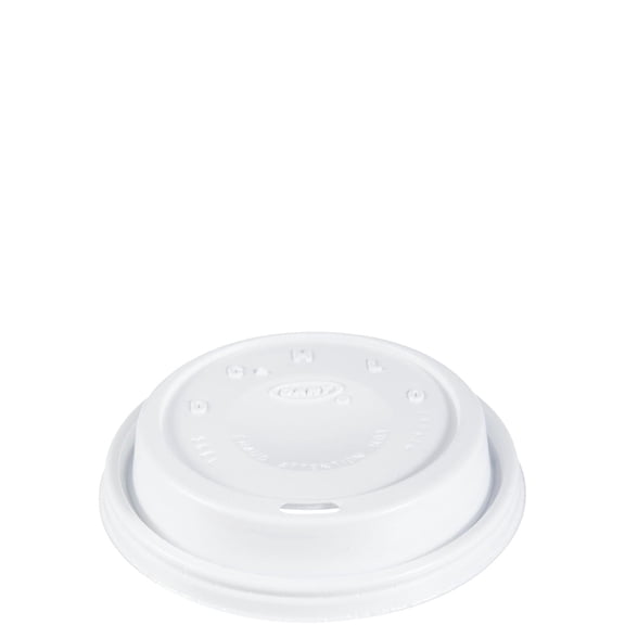 DART 16EL White Cappuccino Plastic Lid Fit For Hot/Cold Foam Cup--