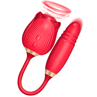 The Rose Toy with Tongue for Women Red-OOTYEMO