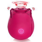 DARZU Rose Toys, Vibrator for Women with 10 Intense, Rechargeable Clit Nipple Stimulator Sex Valentine's Day Toys for Women for Sex