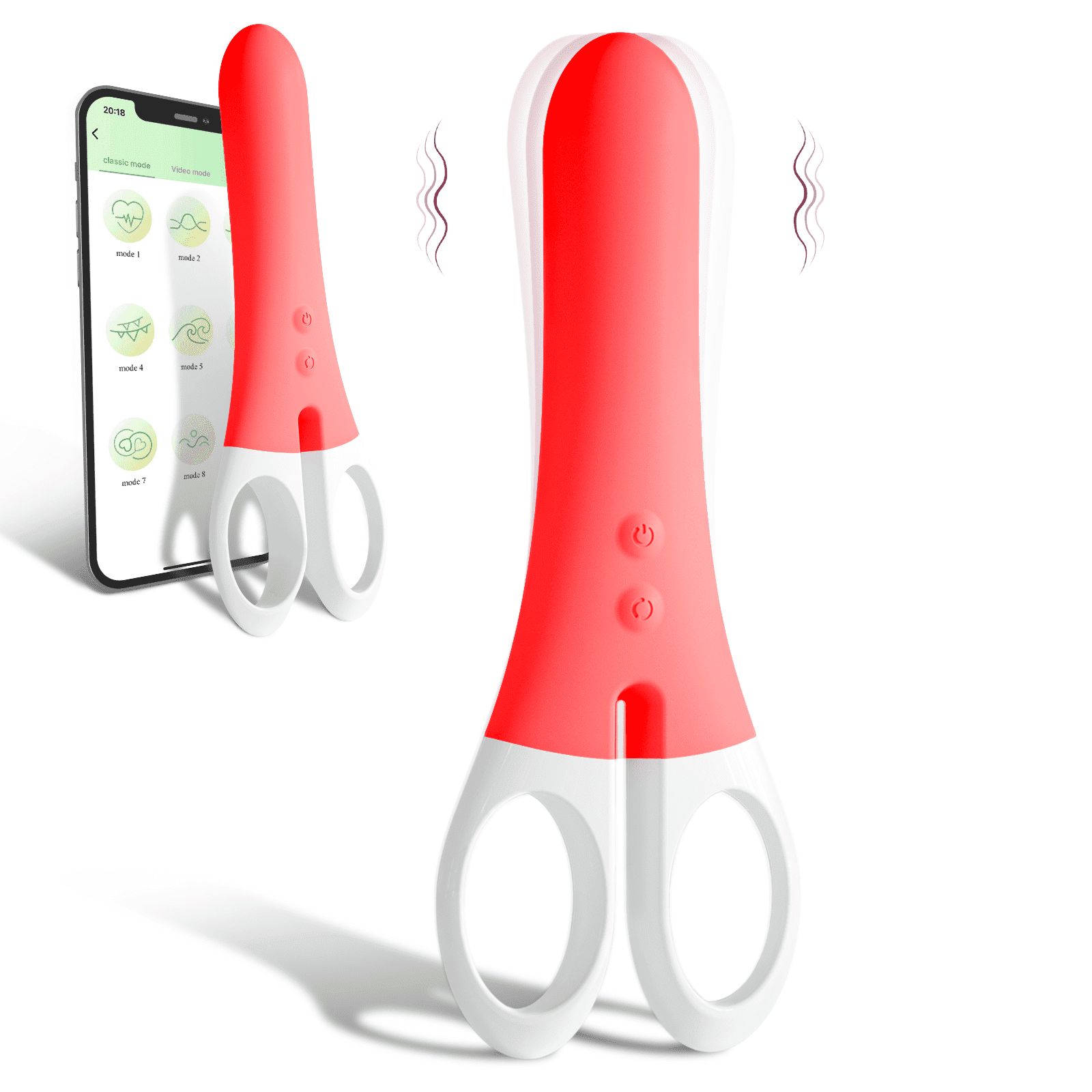 Vibrators and Adult Sex Toys for Women - DARZU G Spot Nipple Stimulator with App Remote Control for Male Female Couple - Pink pic