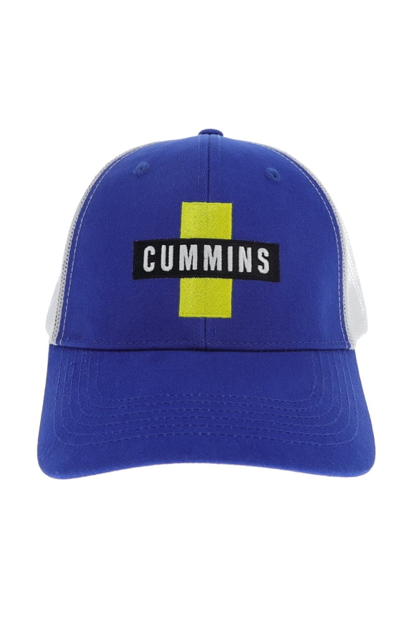Cummins Hat Cmn35190 Vintage Baseball Cap 1952 Cummins Logo Dodge Engine Fan Retro Style Trucker Hat For Men Women - Mesh Snapback Cap Blue