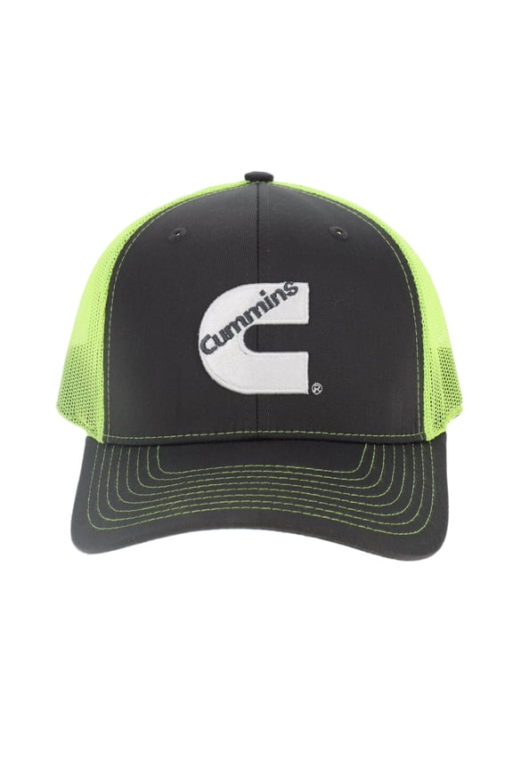 DAS COMPANIES Cummins Hat Hi-Vis Neon Mesh Snapback Cap