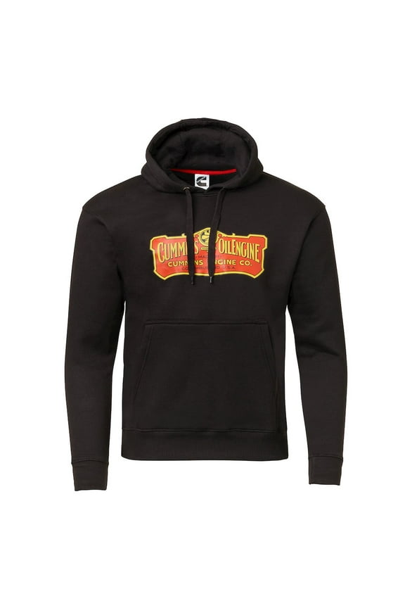 DAS COMPANIES Cummins Hooded Sweatshirt CMN35298 Vintage 1919 Engine Oil Logo Hoodie Black 2X