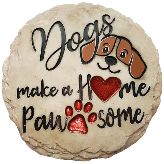 Spoontiques 13348 Dogs Make a Home Pawsome Stepping Stone