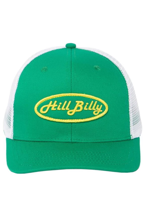 H3 BA92363 Hillbilly Green And White Snapback Hat