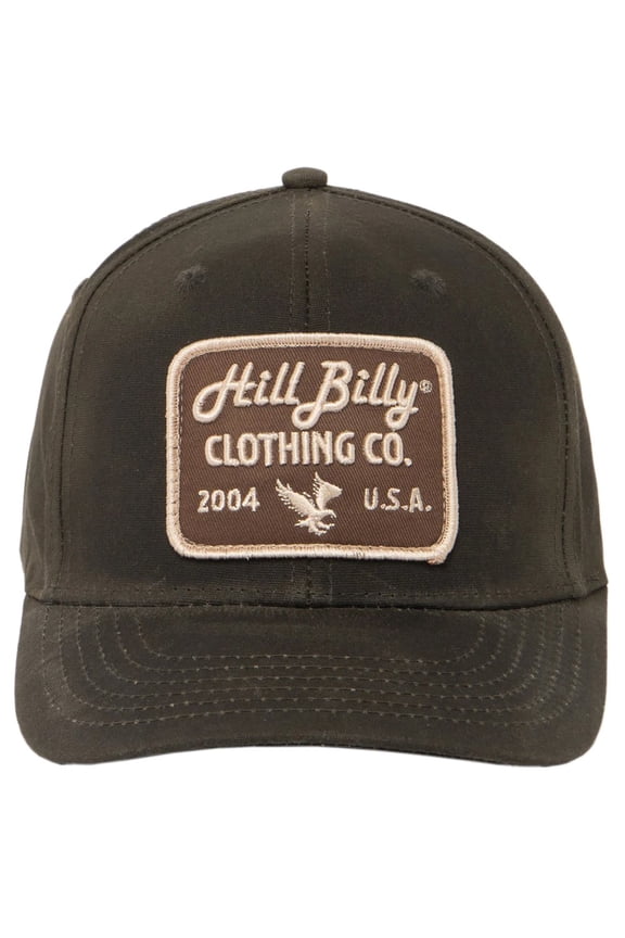 H3 BA92355 Hillbilly Green Waxed Canvas Snapback
