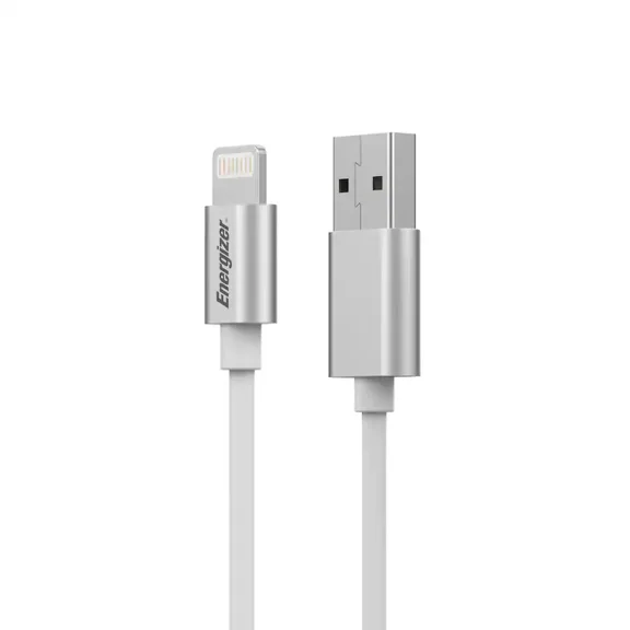 Energizer Ultimate Braided USB Cable, Lightning to USB, 4 Ft Durable Cord, Aluminum Alloy Shell