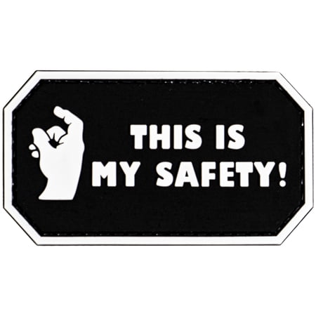 Merica Life This is My Safety PVC Morale Patch Black