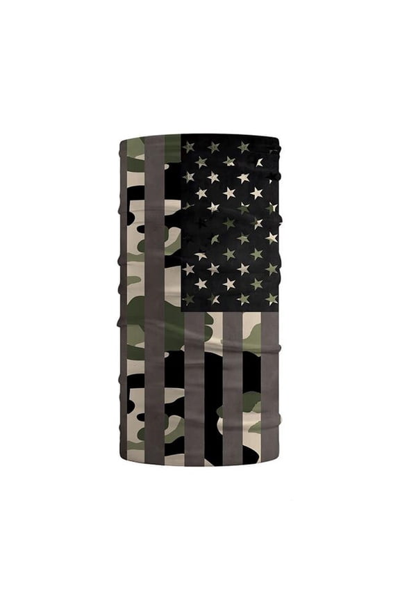 TB1060194 USA Flag Face Guard Balaclava - Face Mask Neck Gaiter UV Protector Motorcycle Ski Scarf for Men Womens - Green Camo