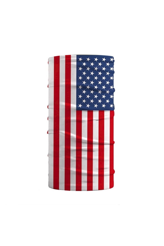 TB106025 USA Flag Face Guard Balaclava - Face Mask Neck Gaiter UV Protector Motorcycle Ski Scarf for Mens & Women
