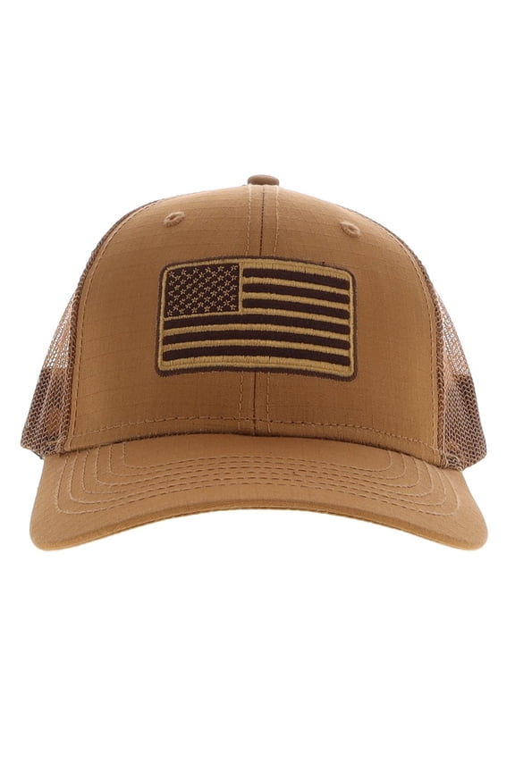 DAS COMPANIES USA Flag Wheat Structured Snapback Hat