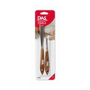 DAS  Clay Modelling Tools, Steel with Wood Handle, 2 Assorted Spatulas, 1 Set