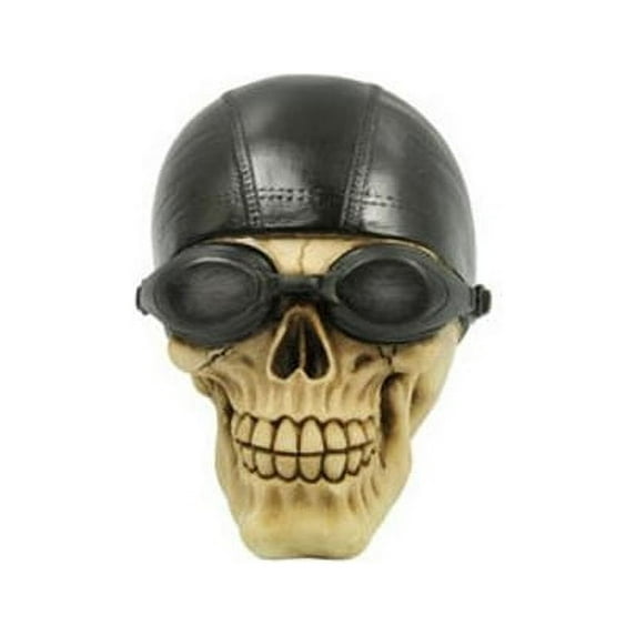 DAS Novelty P754417 Skull with Aviator Cap & Glasses
