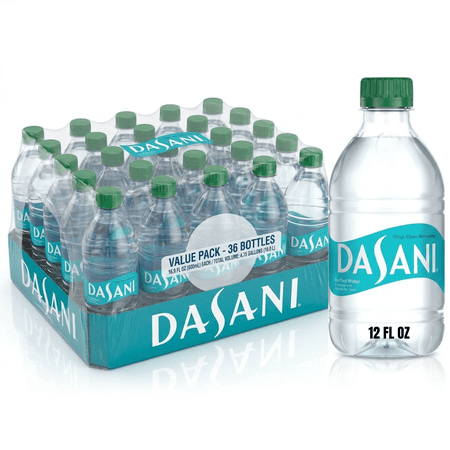 DASANI Purified Water Bottles, 12 Fl Oz, 36 Pack