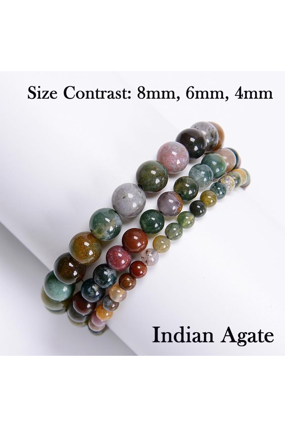 -468Handmade Adjustable Natural Gemstone Crystal Bracelet Healing Power Energy Inspirational Gifts with Card for Unisex
