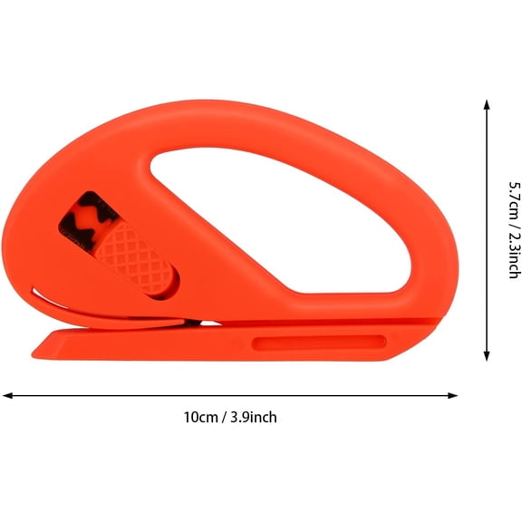 DASAW-4Pack Wrapping Paper Cutter, Zippy Safety Cutter Utility Knives for Window Tinting Kits, Present Paper Wrapping, Films, Vacuum Bags, Sticker Cutting (Red)