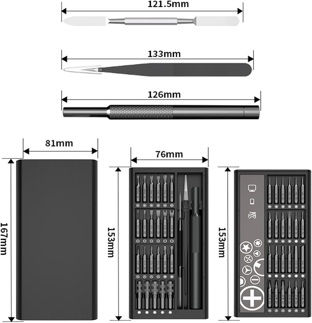 DASAW-50-in-1 Magnetic Screwdriver Set - Professional Precision Repair ...