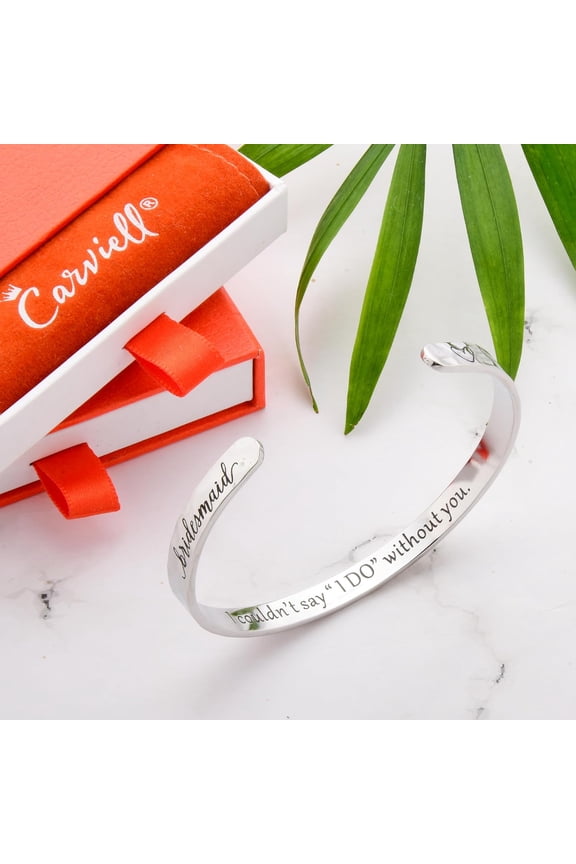 -Bracelets for Women, Personalized Gifts for Her, Mom, Best Friend, Inspirational Friendship Cuff for Teen Girls, Engraved, Birthday Gift Jewelry