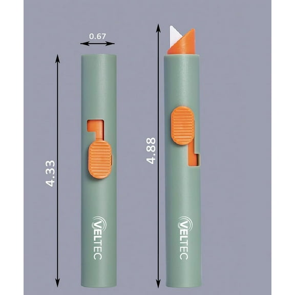 DASAW-Cutter, Retractable Ceramic Blade, Safety Box Cutter Utility Knife, Locking Blade, Stays Sharp Up To 10X Longer Than Steel Blades (Green)