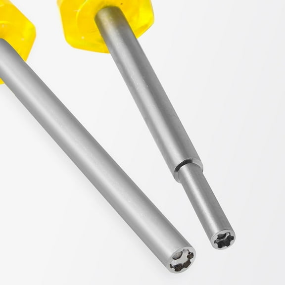 DASAW-Gamebit Screwdriver Set 3.8mm & 4.5mm Security Screwdriver Bits for Opening NES, SNES, N64, GC, GB Consoles and Cartridages, Yellow