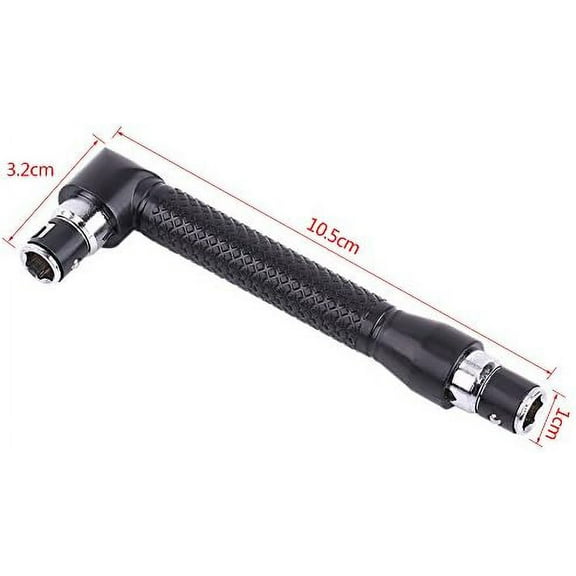 DASAW-Hex Socket Wrench with Screwdriver Bits L-Shape 1/4 Inch Hex Socket Wrench Screwdriver and Bit Set