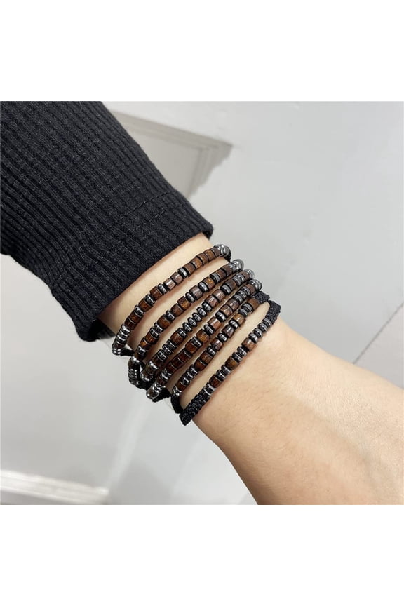-Morse Code Bracelets for Women Men Gifts for Her Best Friend Funny Inspirational Bracelets for Women Jewelry Adjustable Silk Beaded Wrap Bracelet